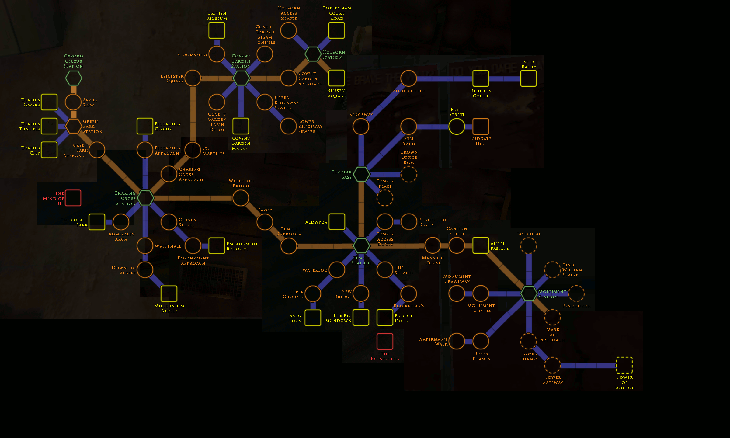 Hellgate. London - Maps